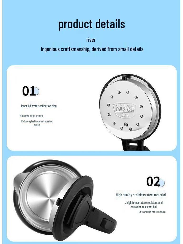 Wanlida 3L Chytrá elektrická konvice pro domácí, hotelové a studentské použití