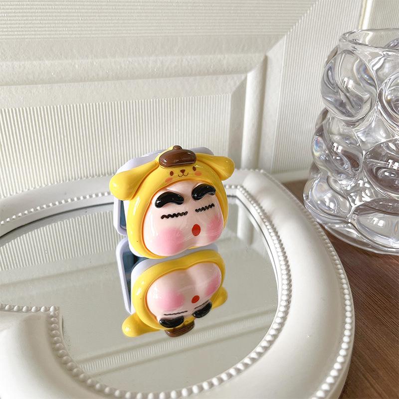 Cartoon Puppy Cute Style Mobile Phone Airbag Holder Little Boy Xiaoxin Back Sticker Desktop Stand Retractable Female