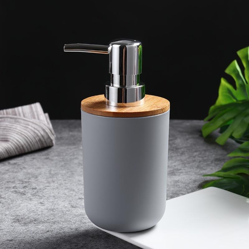 Bamboo Soap Dispenser, Bathroom Countertop Soap Dispensers, Naturally Tough Eco Friendly Lotion Dispenser For Kitchen & Bathroom