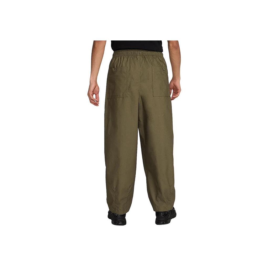 Nike Solid Color Loose Fit Lantern Casual Pants Men bottoms Olive-Green HJ1974-222