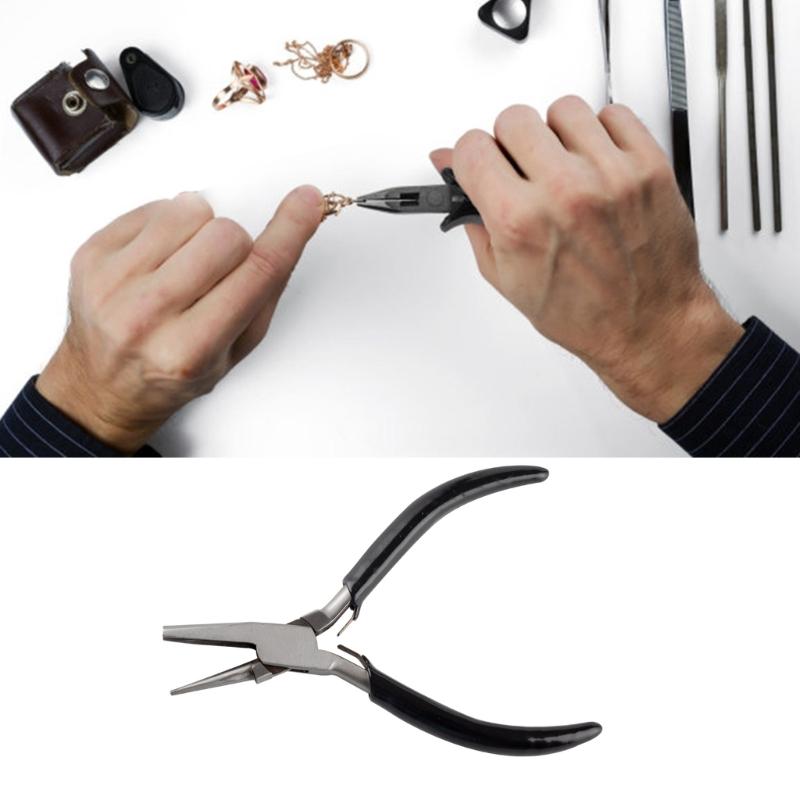 Stainless Steel Looping Pliers For Jewelry Making And DIY Crafts With Semi Grooved Design For Enhanced Grip