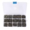 High Quality 1600PCS Premium Fishhooks 10 Sizes Carbon Steel Box With Fishing Hooks W/Portable Plastic Box