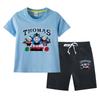 Thomas Kids Boys' 2023 Cotton Summer Set: Short Sleeve T-shirt & Capris 2-Piece
