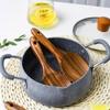Solid Wood Rice Spoon Creative Non-stick Pan Wooden Spatula Kitchen Cooking Tool Simple Household Light Luxury Retro Rice Spoon