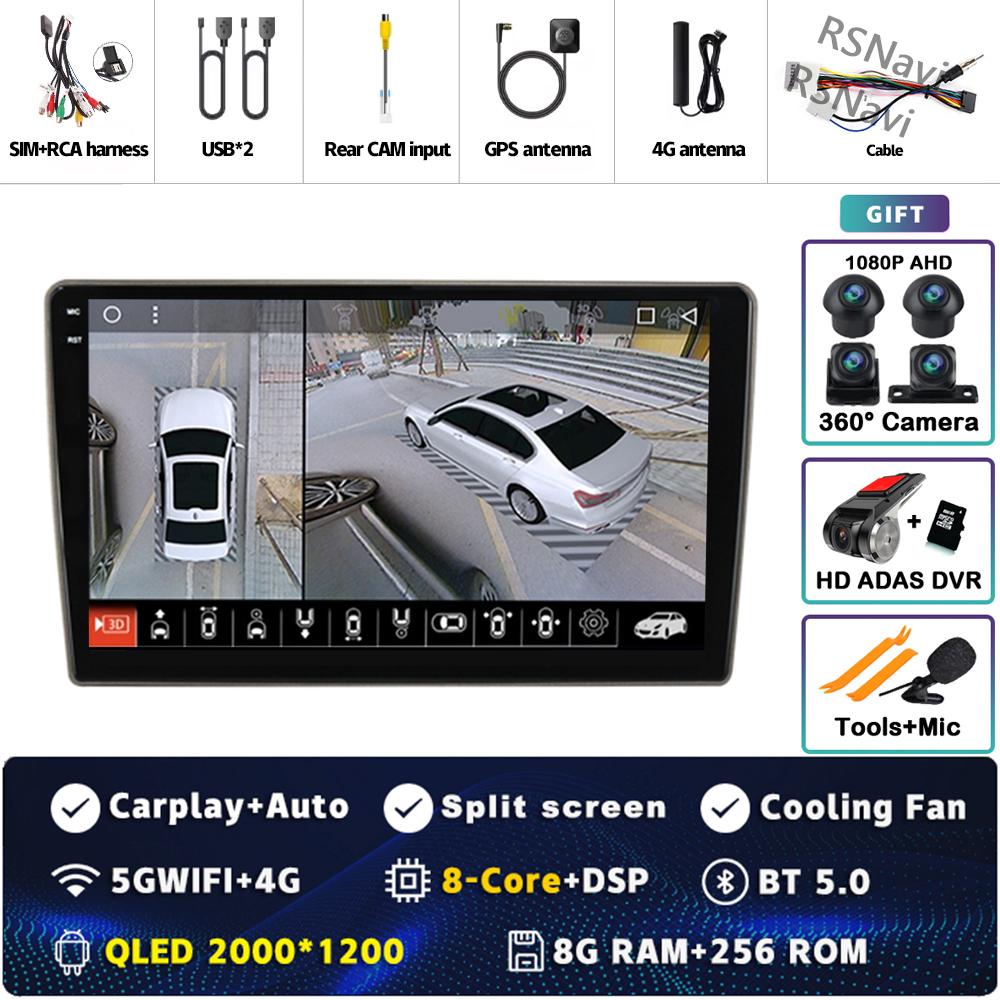 Android 14 Carplay Car Radio For Nissan Cube 3 Z12 2008 - 2020 Multimedia Video Player Navigation GPS Stereo 2Din DVD 360 Camera