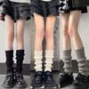 Women's Grey Knitted Socks: Stylish, All-Season Warmth for Any Leg Size