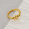 Hot-selling Jewelry: Titanium Steel Ring with Tiny Bee Embellishments, Designed for the Index Finger, for Women