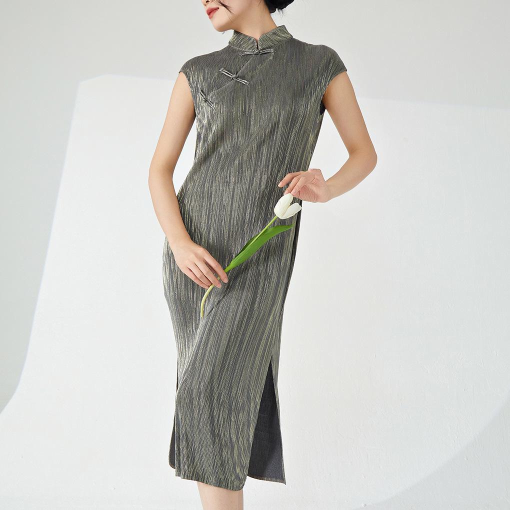 Elegant Versatile Cheongsam: New Chinese Style Summer Dress for Women