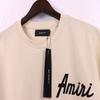 2237 Amiri 2025 Summer New Men's and Women's Loose High Quality Cotton Plus Size T-shirt Couple T-Shirt