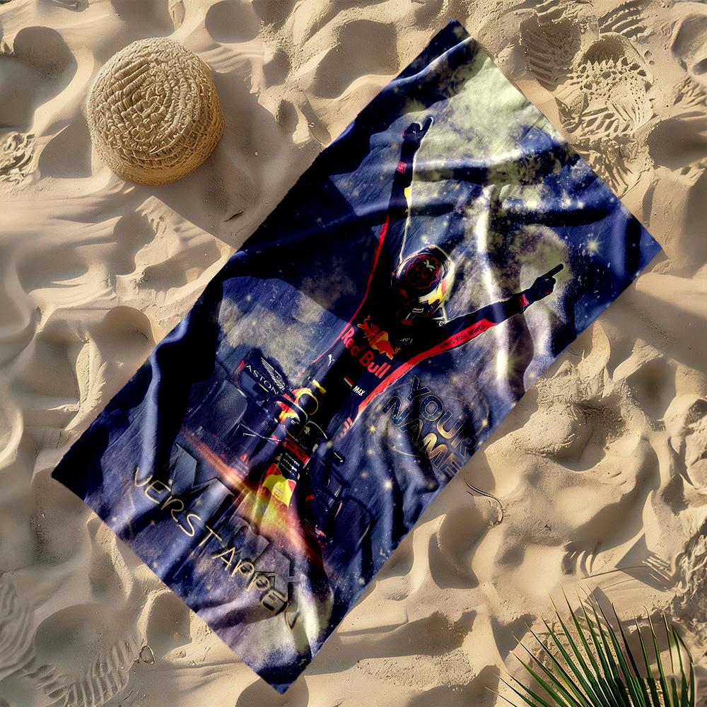 Oracle Bull Customized Name Beach Towel Super Soft Microfiber Quickdry Fabric Perfect for Traveling Yoga Camping and Swimming