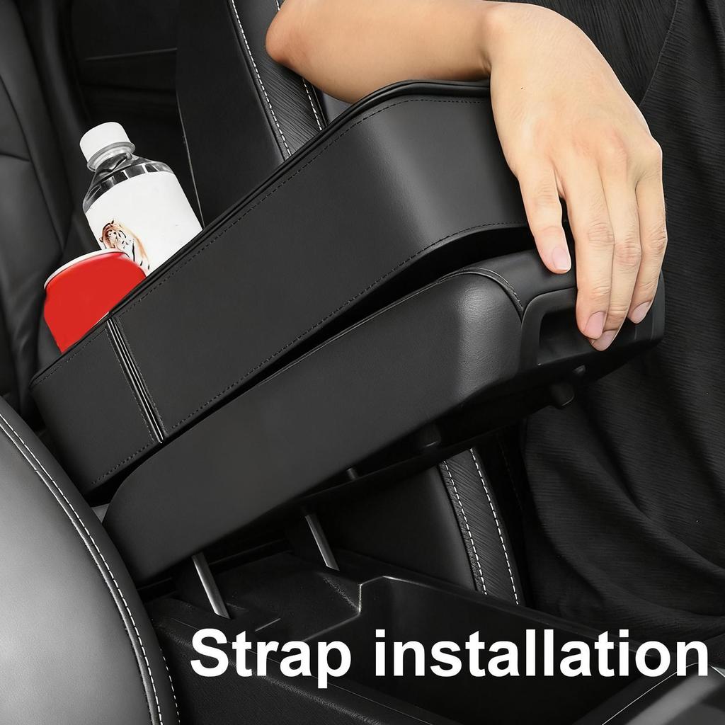 Car Armrest Organizer Large Capacity Cup Holder Automotive Armrests Magnetic Storage Box For Water Bottle Key Sunglasses Card