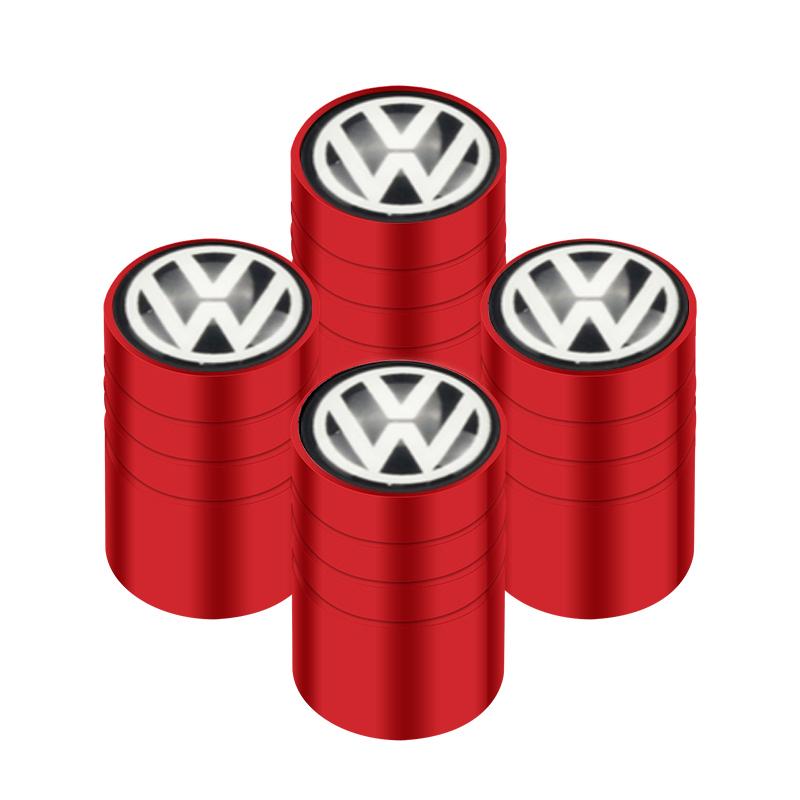 For VOLKSWAGEN 4pcs Auto Emblem Cap Stickers For VW Volkswagen Golf Polo Passat Tiguan Touran Jetta Accessories