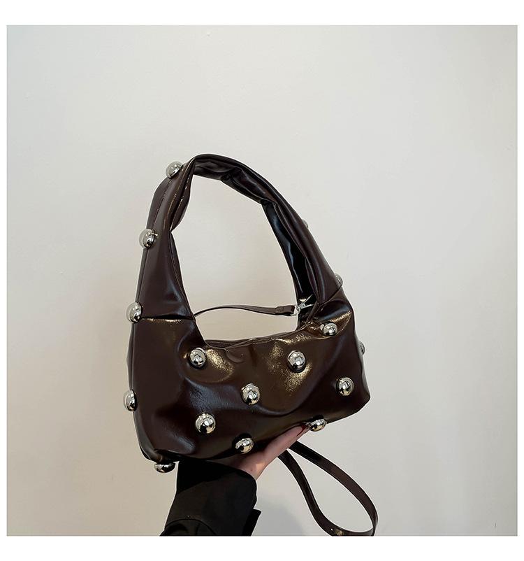 Portable underarm bag women's new trendy retro high-end oblique span bag light luxury niche design fashionable single shoulder