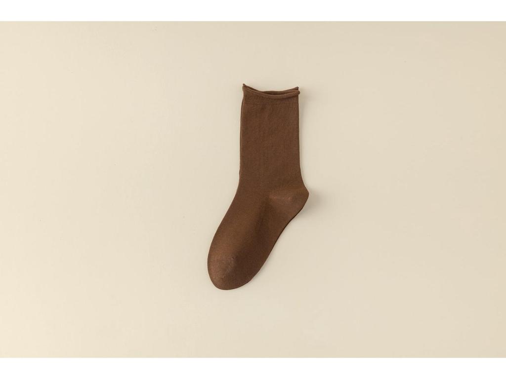 New Autumn/Winter Women's Mid-Calf Scrunch Socks - Solid Color, Breathable, Trendy Maternity Socks