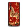 Soft TPU Case For Realme C67 C63 C55 C53 C25 C21 10 11 12 13 GT 2 3 5 Pro Plus 5G Shockproof Phone Cover Cartoon New Year Horse