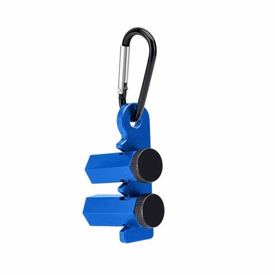 

Right Angle Ruler Clamp Heavy Duty Framing Square Tall Stair Gauge with Holder Hook Carpentry Square Circular Saw Framing Jig синій