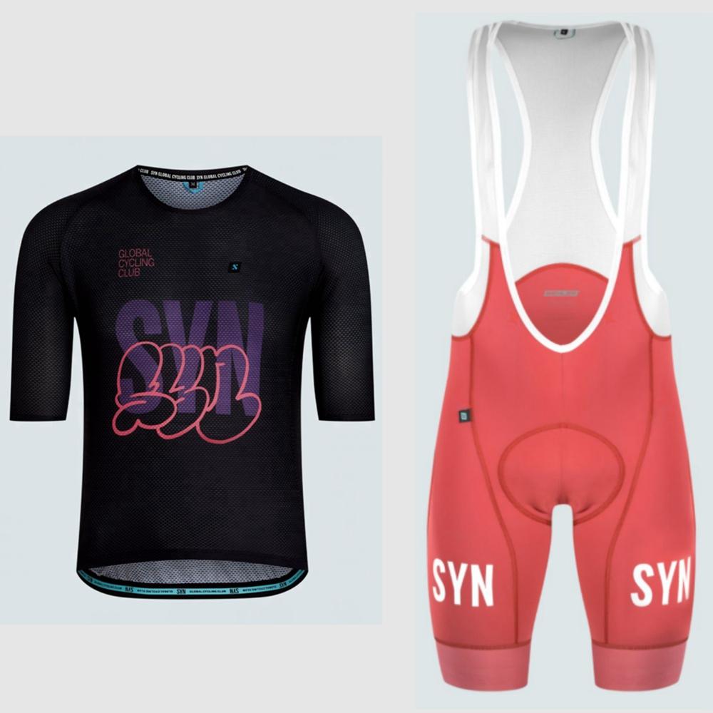 Short Sleeve Cycling Set with Bib Shorts Bicycle Sports MTB Kit