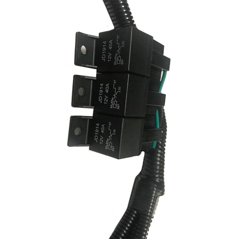 7L5533A226T Electric ECU Control Dual Fan Upgrade Wiring Connector Harness For GM Pickup 1999–2006