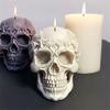 Skull Statue Candle Molds for DIY Candle Gypsum Ornaments Halloween Decorations