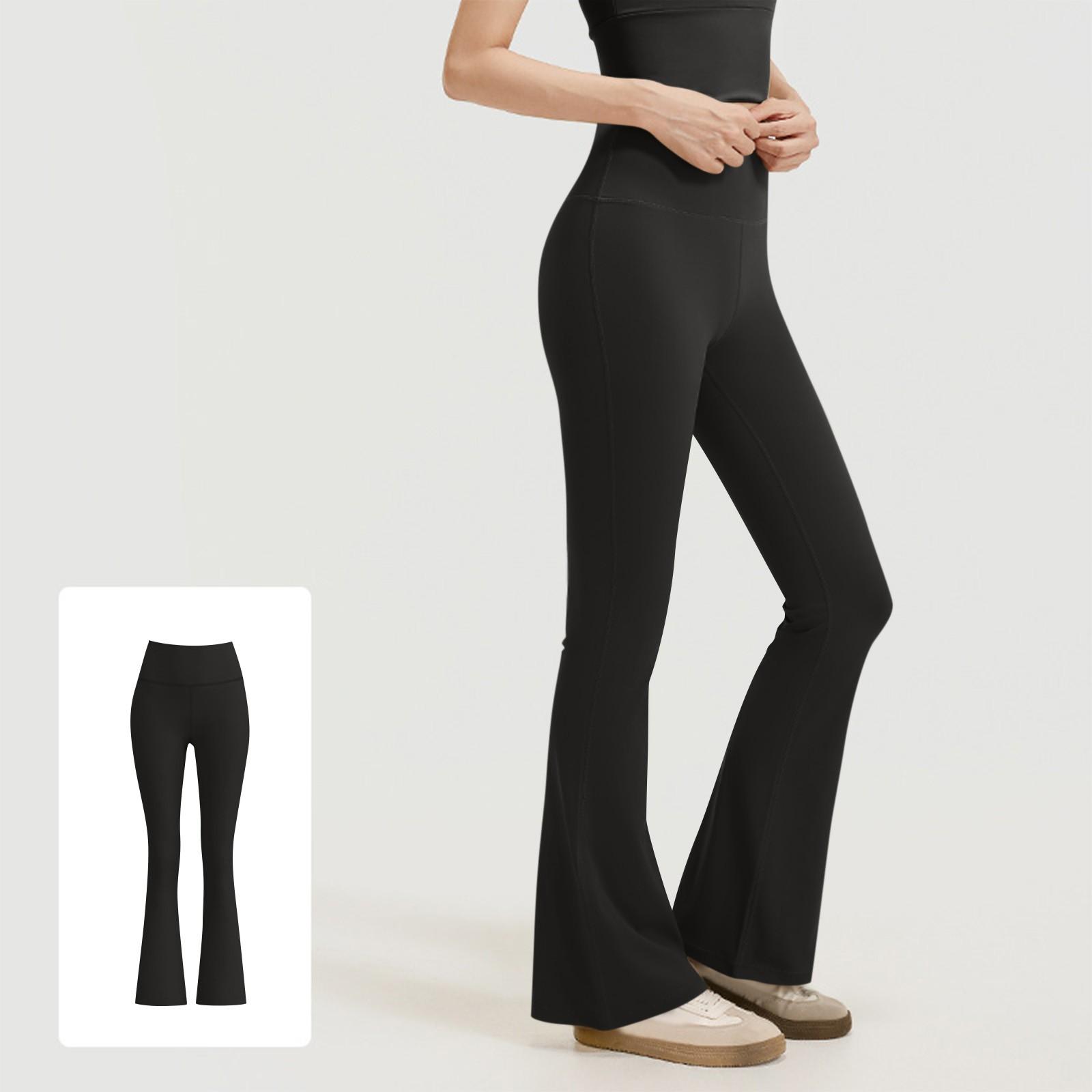 Women s Yoga Pants Leggings For Women High Waist Yoga Pants Workout Leggings Tights S чёрный
