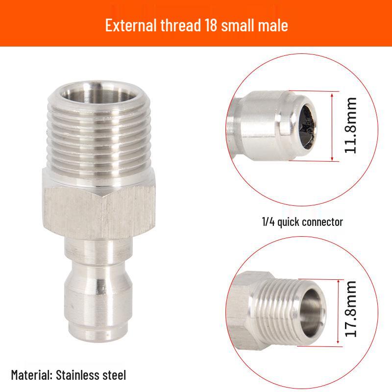 2-Point Brass Quick Connect High-Pressure Water Gun Hose for Car Washing and Cleaning 380.