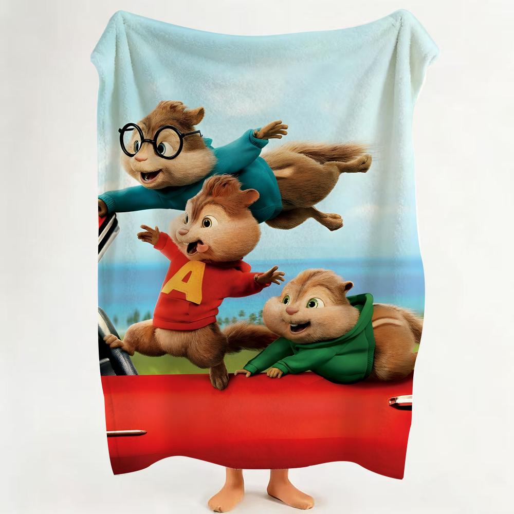 

Movie Alvin And The Chipmunks Throw Flannel Throw Blanket Suitable for Sofa Living Room Bedroom 75cmx90cm