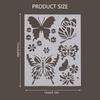 5Pcs Flower/Leaf/Butterfly Stencils PET Painting Templates For Painting on Paper Wood Metal Glass Fabric Wall Decoration