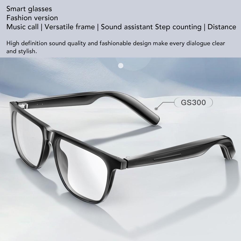 Bluetooth Smart Glasses with APP HiFi Speaker Noise Reduction Mic Ai Translation Glasses Supports 134 Languages for Calling Music Sports