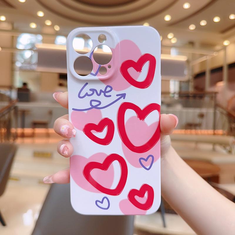 Simple All-inclusive Love for Apple Mobile Phone Protective Case for IPhone14promax for Apple Mobile Phone Case