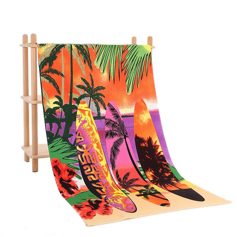 Vibrant Colorful Print Microfiber Bath Towel Ideal For Swimmers And Beach Lovers