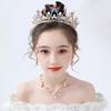 Children and Adults Romantic Butterfly Shape Princess Crown for Girls Handmade Rhinestone Tiara Pearl Headband for Birthday