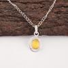 Yellow Cat'S Eye Stone 925 Silver Sisters Day Engagement Wedding Pendant Jewelry PP-6-47