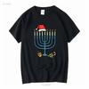 Christmas Hat Menorah Jew Hanukkah Chanukah Kids T Shirt Vintage Washed Graphic Soft Unisex Stretched Slightly Designer Clothes