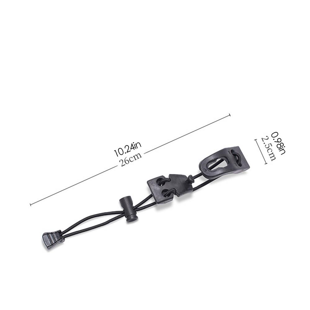 Hiking Bag Expansion Buckle Walking Stick Fixing Bungee Buckle Attachment Backpack Fixing Rope Walking Pole Fixing Buckle Rope чёрный