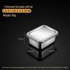 Square Stainless Steel Tiramisu Cake Mold and Deep Plate Set