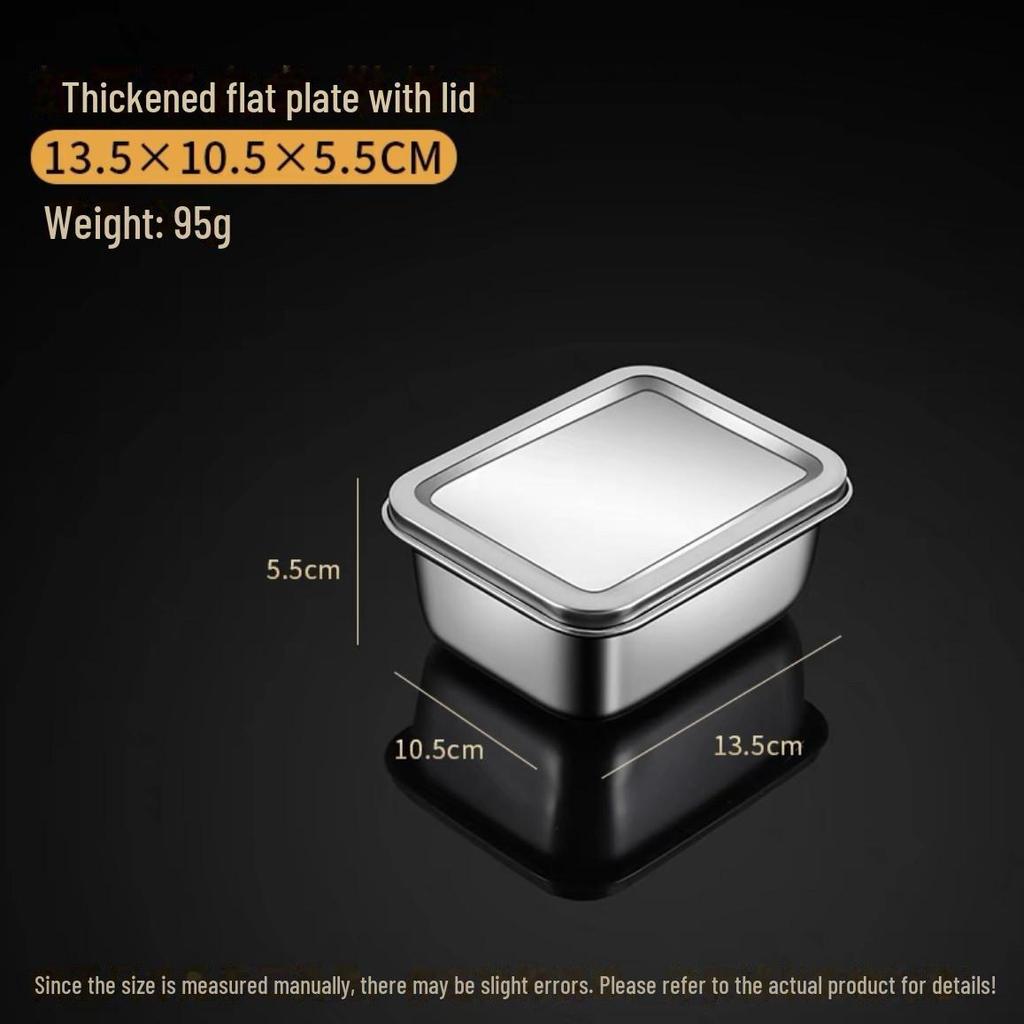 Square Stainless Steel Tiramisu Cake Mold and Deep Plate Set