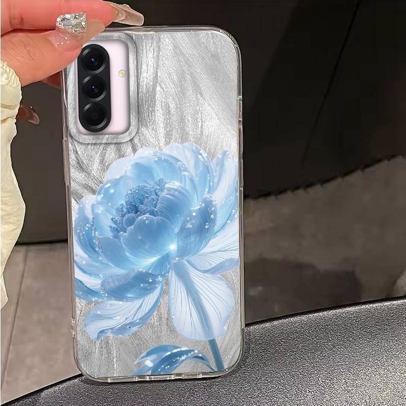 Luxury Flowers Case For Samsung A56 A16 A17 A07 S24 S25 FE Xiaomi Redmi Note 14 13 Pro 14C A5 Huawei Honor 400 200 Lite Pro iPhone 16 Shockproof Cover