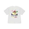 Unisexs Crew Neck Short Sleeve Tee Cute Japanese Kawaii Pudding Dessert Print Soft Comfortable Casual Daily Top