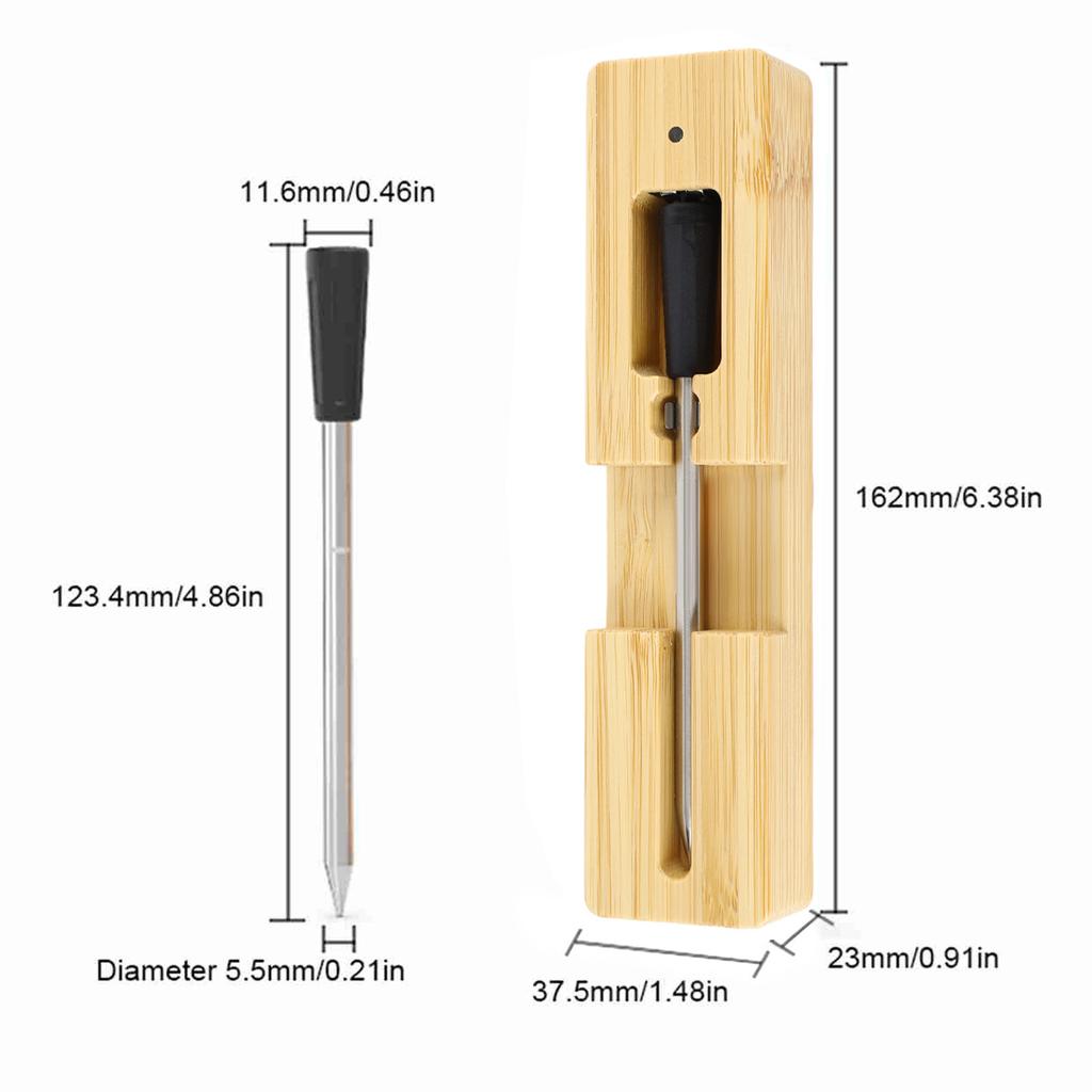 Barbecue Thermometer Smart Wireless Bluetooth IPX7 Water Resistant Meat Thermometer Probe Kitchen Utensils
