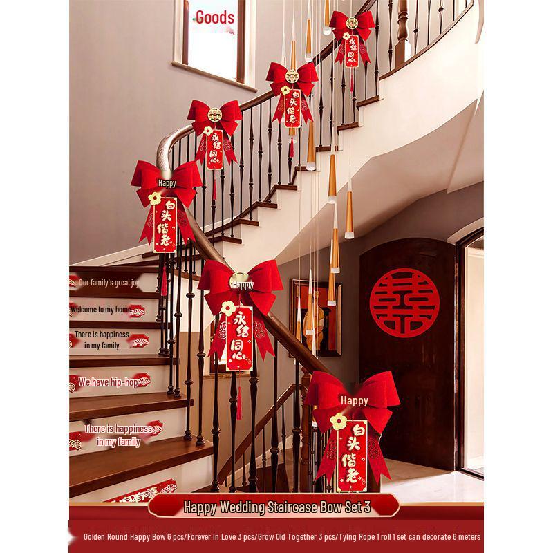 Wedding Handrail Decor: Stair & Balcony Floral Accents for Venue Styling