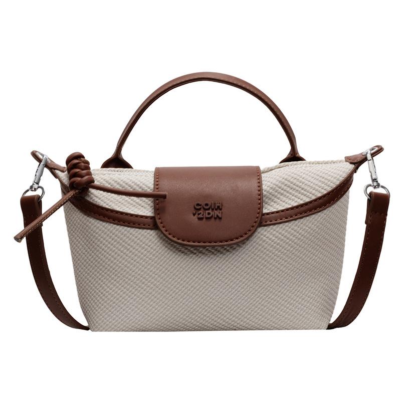 

В этом году в популярной моде корейский темперамент, простые, портативные сумки-пельмени, повседневные, универсальные, текстурные сумки-мессенджеры для женщин коричневый