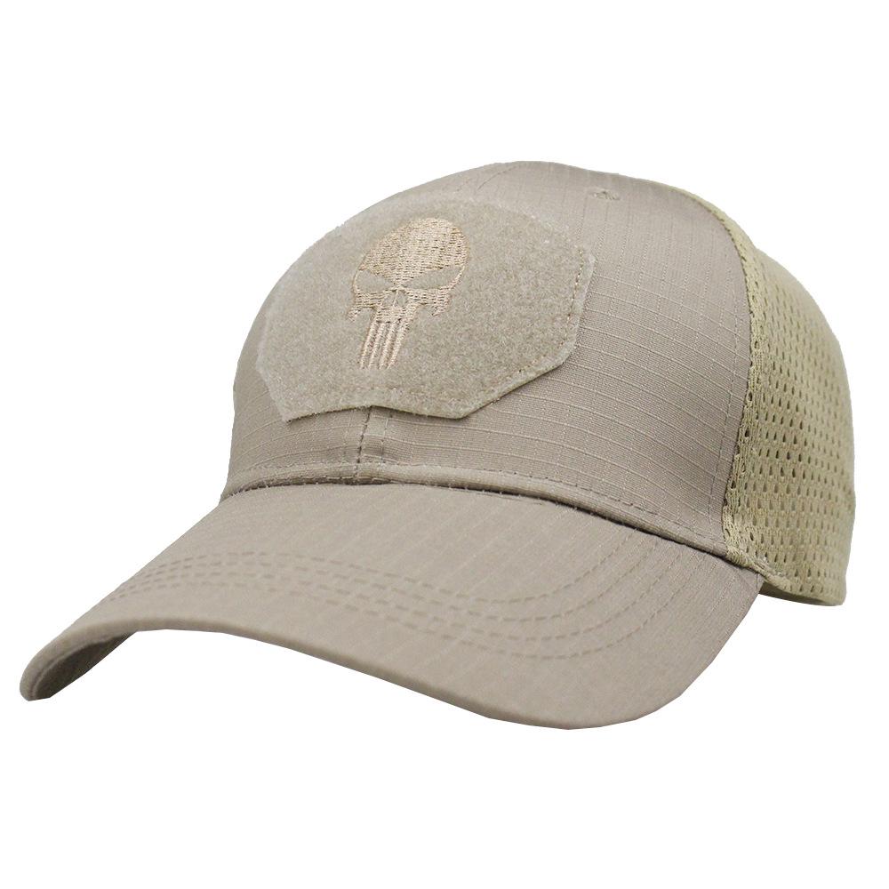 Taktische Camouflage-Baseballkappe für Spezialeinheiten mit Netz und Klettverschluss