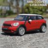 WELLY 1:24 BMW MINI Cooper S Paceman Alloy Car Diecasts & Toy Vehicles Car Model Miniature Scale Model Car Toy For Children