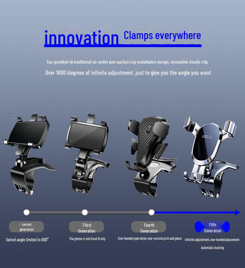 Universal 2025 Metal Car Phone Holder for Central Control Panel