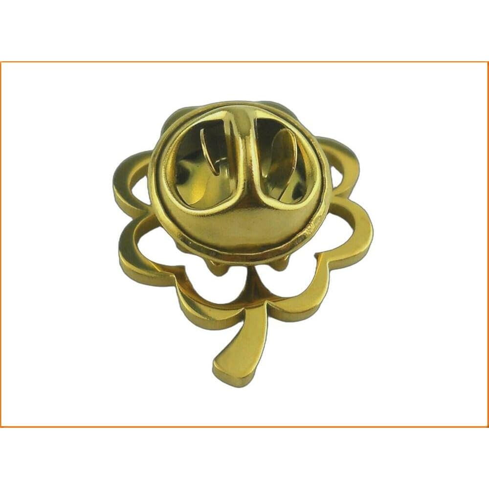 Pin badge pins lapel pin brooch clover four-leaf clover white clover clover clover clover white c...