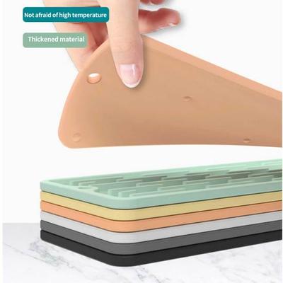 Pratik Damlalıklı Ped Bulaşık Makinesinde Yıkanabilir Lavabo Sıçrama Koruma Musluk Drenaj Mat Mutfak Aracı