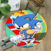 1pc Sonic1 Print Round Carpet Chair Round Carpet Suitable for Bedroom Living Room Home Decorative Carpet