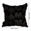 Easy To Use Pillow Cover Soft Plush Pillowcase Spooky Halloween Pillow Cover Set Ghost Bat Plush Throw Pillow for Home for Room