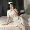 Japanese Lolita Women Sexy Lingerie Erotic Nurse Doctor Uniform Adult Sex White Dress Halloween Cosplay Girls Nightdress Costume