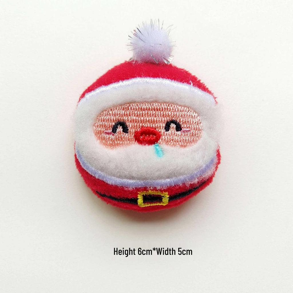 Original Christmas Plush Ornaments: Snowman, Elk, Bell Brooches, Shoes, Socks & Trimmings